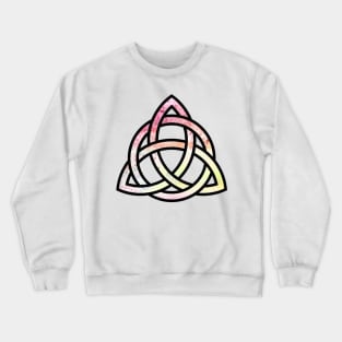 Celtic Trinity Knot Triquetra with Circle Pastel Style Design Crewneck Sweatshirt